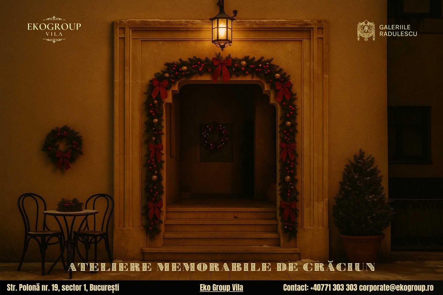 Activități de Crăciun inspirate din epoca interbelică – o experiență unică la Eko Group Vila